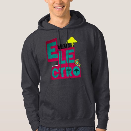 elektromuziek hoodie (Voorkant)