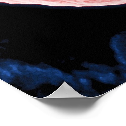 Elektron-micrograaf van HIV-1 boedende lymfocyt Poster (Hoek)