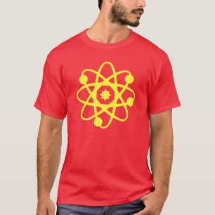 Elektronen en neuronen rode geek shirt