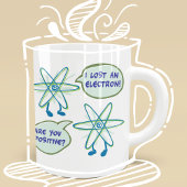 Elektronenpositieve woordspeling koffiemok