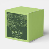 Elektronica Computer Circuit Board Bar Mitzvah Bedankdoosjes (Achterkant)