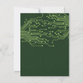 Elektronica Computer Circuit Board Bar Mitzvah Save The Date (Achterkant)