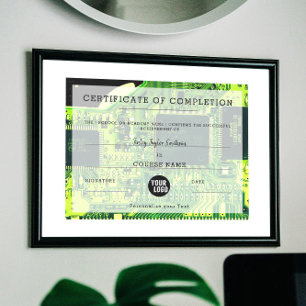 Elektronica en computercertificaat van voltooiing