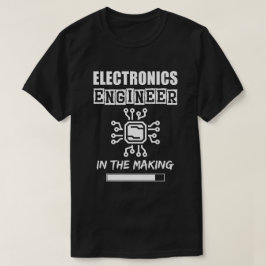 Elektronica ingenieur in de maak, effen textuur t-shirt