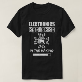 Elektronica ingenieur in de maak, grungy textuur t-shirt