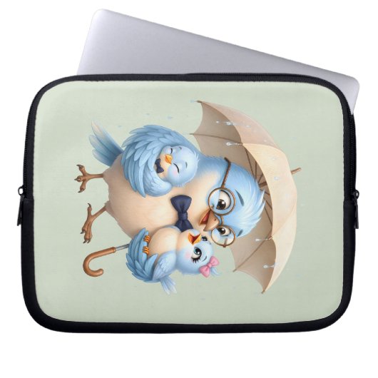 Elektronica-organizer Vader Vogel Laptop Sleeve (Voorkant)