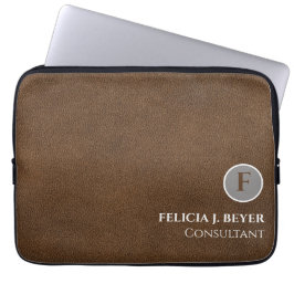 Elektronica Reisorganizer Zak met Eigen Monogram Laptop Sleeve