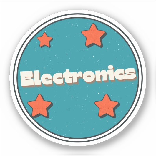 Elektronica Sticker (Voorkant)