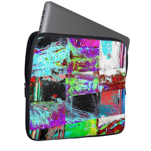 Elektronica Tas – Abstract Raster (Voorkant Rechts)