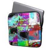 Elektronica Tas – Abstract Raster (Voorkant Links)