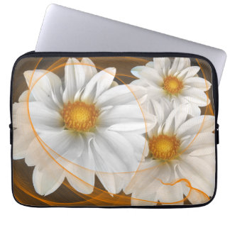 Elektronica Tas Bloemen Wit Zwart Sinaasappel