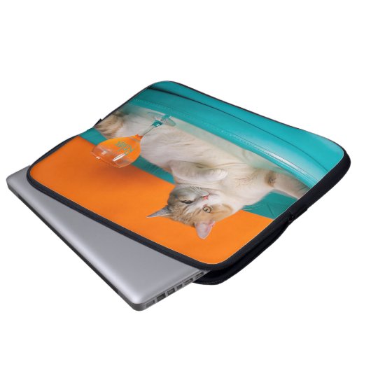 Elektronica Tas lichte tas met een kat liggend (Voorkant onderkant)