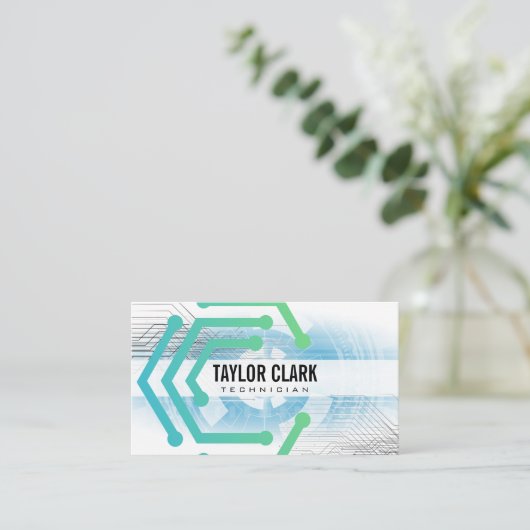 Elektronica | techniek visitekaartje (Staand voorkant)