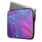 Elektronicatas Blue Magenta Asymmetric Fractal Laptop Sleeve (Voorkant Links)