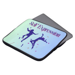 Elektronicatas met zelfexpressie laptop sleeve