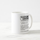 Elektronicus Grappige Definitie Koffiemok (Voorkant rechts)