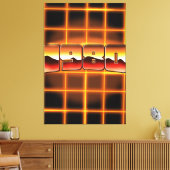 Elektronisch 1980 canvas afdruk (Insitu (Woonkamer))