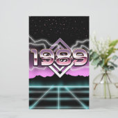 Elektronisch 1989 briefpapier (Staand voorkant)