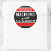Elektronisch alarmsysteem ronde sticker (Tas)