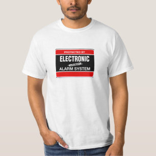 Elektronisch alarmsysteem t-shirt