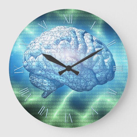 Elektronisch brainontwerp grote klok (Voorkant)