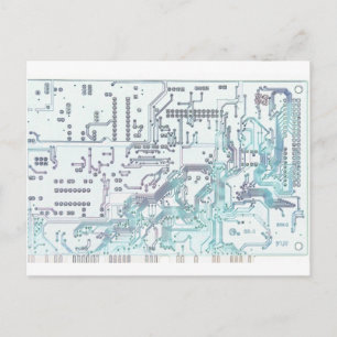elektronisch circuit briefkaart