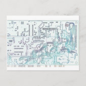 elektronisch circuit briefkaart (Voorkant)