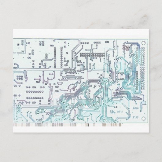 elektronisch circuit briefkaart (Voorkant)
