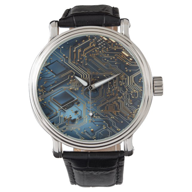 Elektronisch circuit horloge (Voorkant)