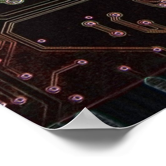 elektronisch circuit poster (Hoek)