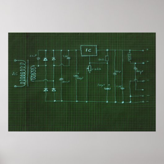 elektronisch circuit poster (Voorkant)