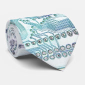 elektronisch circuit stropdas (Opgerold)