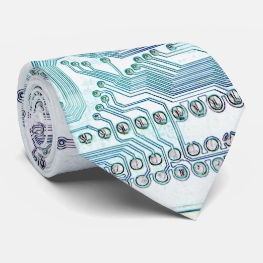 elektronisch circuit stropdas (Opgerold)