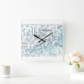 elektronisch circuit vierkante klok (Huis)