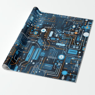 Elektronisch Circuit Wrapping Papier