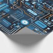 Elektronisch Circuit Wrapping Papier (Hoek)