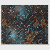 Elektronisch Circuit Wrapping Papier (Vlak)