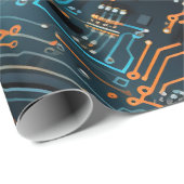 Elektronisch Circuit Wrapping Papier (Rol Hoek)