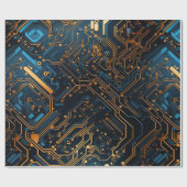 Elektronisch Circuit Wrapping Papier (Vlak)