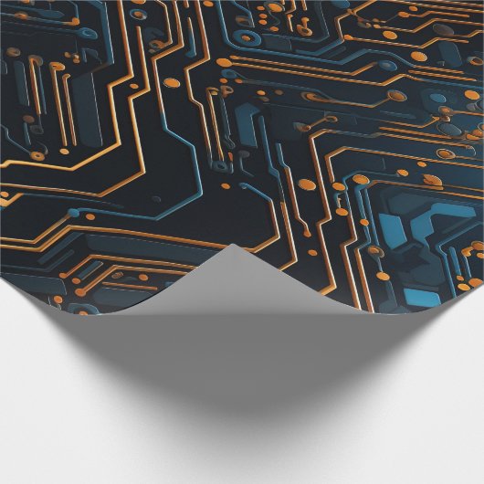 Elektronisch Circuit Wrapping Papier (Hoek)