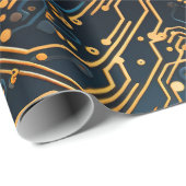 Elektronisch Circuit Wrapping Papier (Rol Hoek)