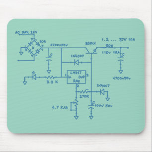 elektronisch circuitschema technologie blauwdruk g muismat