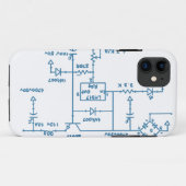 elektronisch circuitschema technologie blueprint g Case-Mate iPhone case (Achterkant (horizontaal))