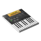 Elektronisch keyboard notitieblok (Schuin)