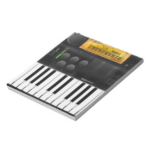 Elektronisch keyboard notitieblok