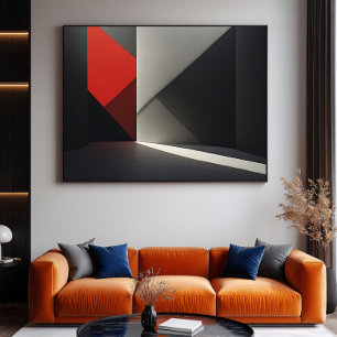 Elektronisch Modern Abstract Kunstwerk Poster