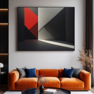 Elektronisch Modern Abstract Kunstwerk Poster