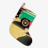 Elektronisch muziektoetsenbord synthesizer met wit kleine kerstsok (Voorkant (Hangend))