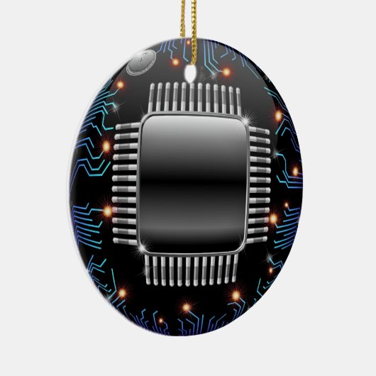 Elektronisch Ornament voor een motorcircuit (Rechts)