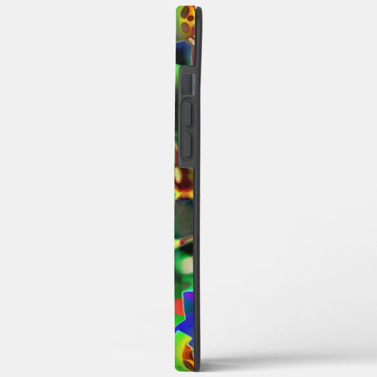 Elektronisch planetarium met groene tinten Case-Mate iPhone case (Achterkant / Links)